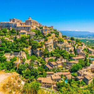 In the village of Gordes: the troglodyte caves of the Saint-Firmin Palace