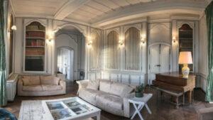 Salon de l'Appartement Contades Gîte au Château de Gizeux