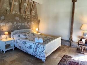 Chambre double Gîte Touraine au Château de Gizeux